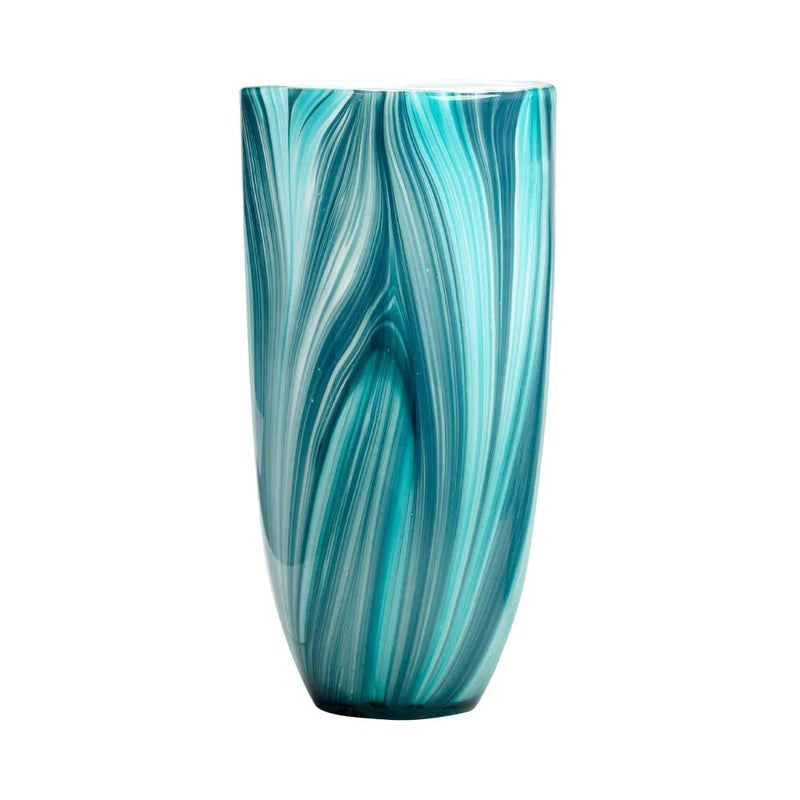 Cyan Design Turin Vase, 05182, 6" Diameter | 12" Height, Large , Blue